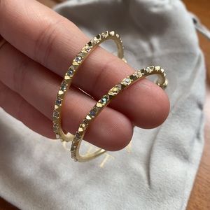 Kendra Scott Gold Jewel Hoops